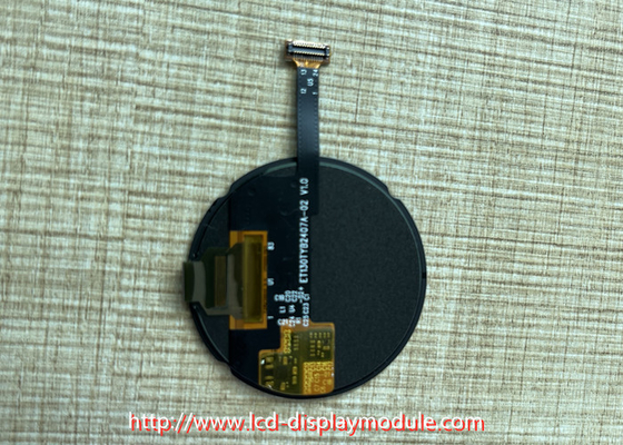 1.3 इंच AMOLED डिस्प्ले 360 * 360 रिज़ॉल्यूशन QAD-SPI इंटरफेस गोल डिस्प्ले के साथ