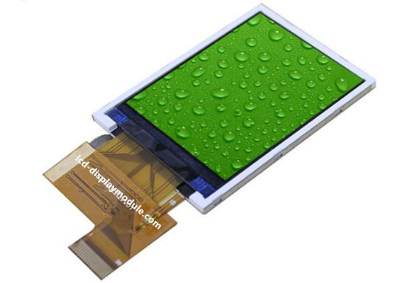 आरजीबी इंटरफ़ेस 12 ओ &#39;घड़ी के साथ व्हाइट बैकलाइट टीएफटी एलसीडी स्क्रीन क्यूवीजीए 240 x 320